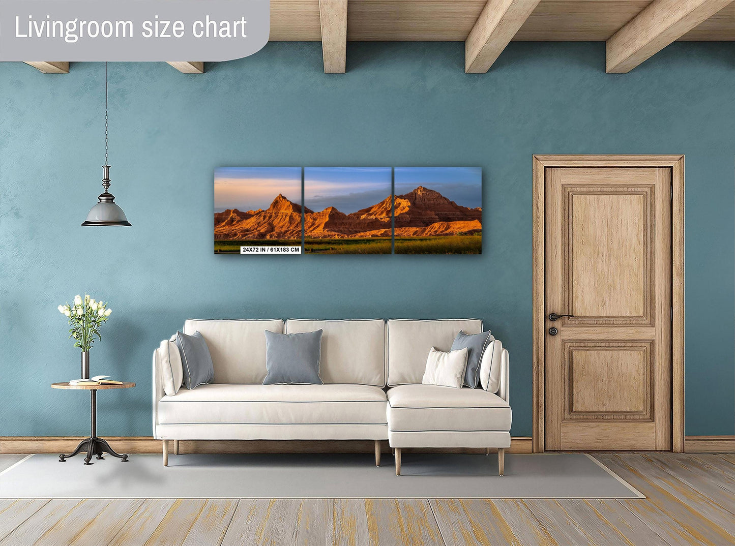 Badlands National Park Spire Peaks Golden Hour South Dakota Photography Print, Wall Art Desert Landscape Decor