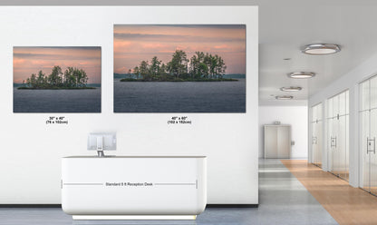 Voyageurs National Park Sunset: Pine Island Lake Scene, Minnesota Nature Photography Wall Art