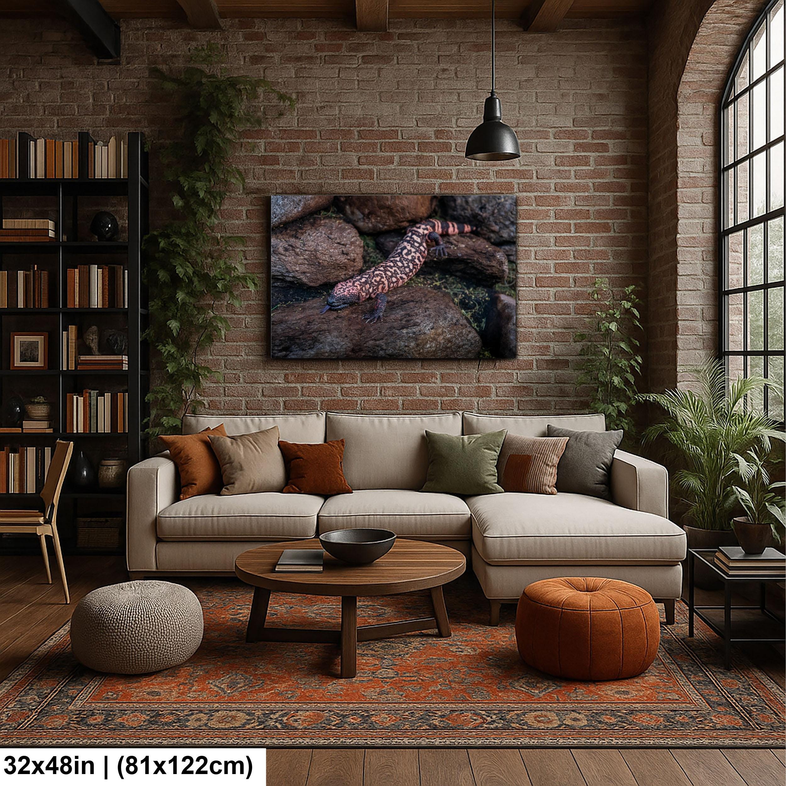 Gila Monster Print – Desert Wildlife Art | Arizona Reptile Photography Canvas