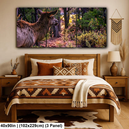 Elk In The Forest, Grand Canyon National Park Arizona, Photography Print Wall Art, Wildlife Nature
