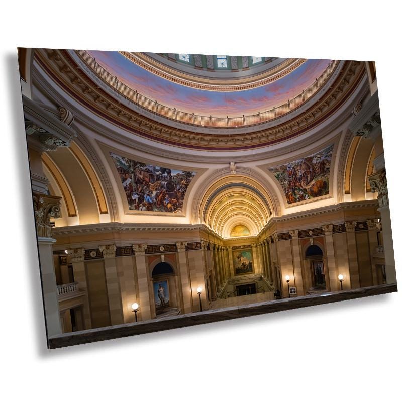 Oklahoma Capitol Rotunda Print: Historic Architecture Wall Art