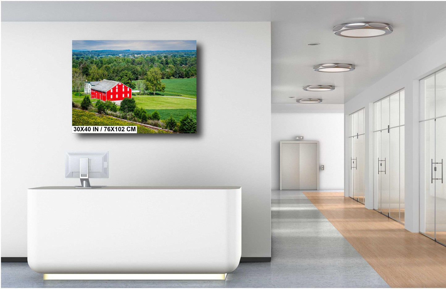 Gettysburg Red Barn Print: McLean Farm, Adams County Pennsylvania Wall Art