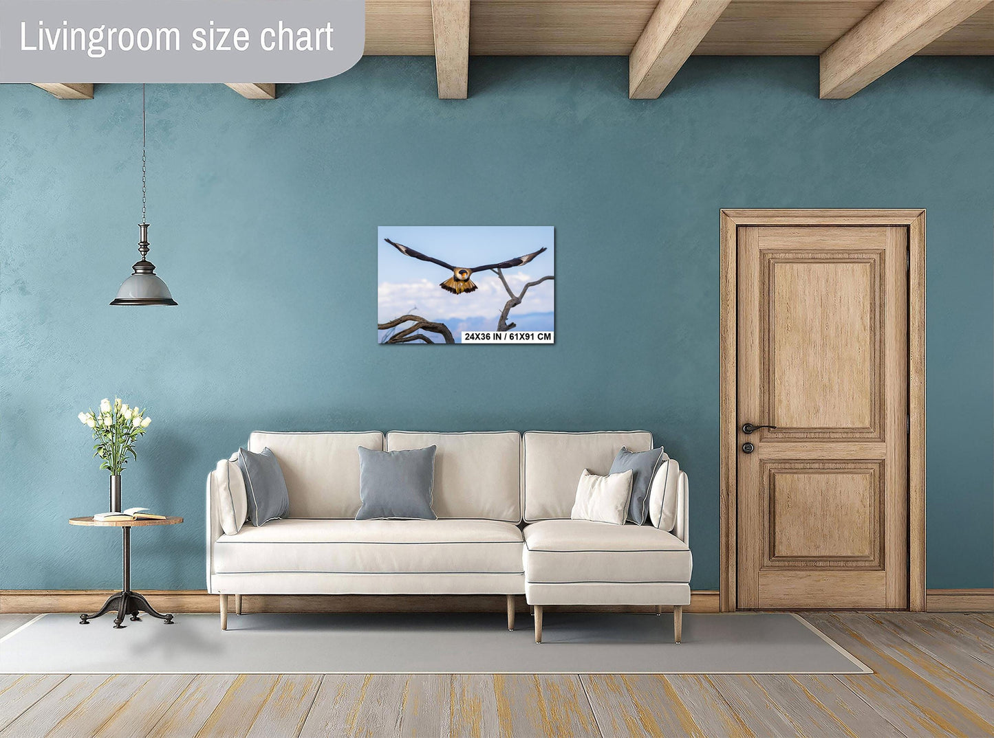 Crested Caracara in Flight: Arizona Desert Wildlife Photography Print