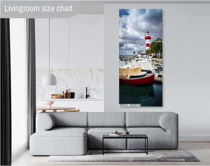 Harbour Town Lighthouse Print - Nautical Wall Art | South Carolina Marina Decor