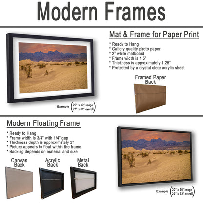 Mesquite Flat Sand Dunes Desert Landscape Photography Print, Death Valley National Park, California Wall Art