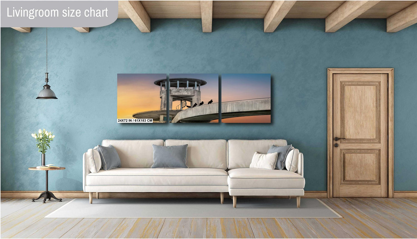 Everglades Overlook Watchtower: Shark Valley Observation Tower, Everglades National Park Florida Print Wall Art Acrylic/Metal/Canvas