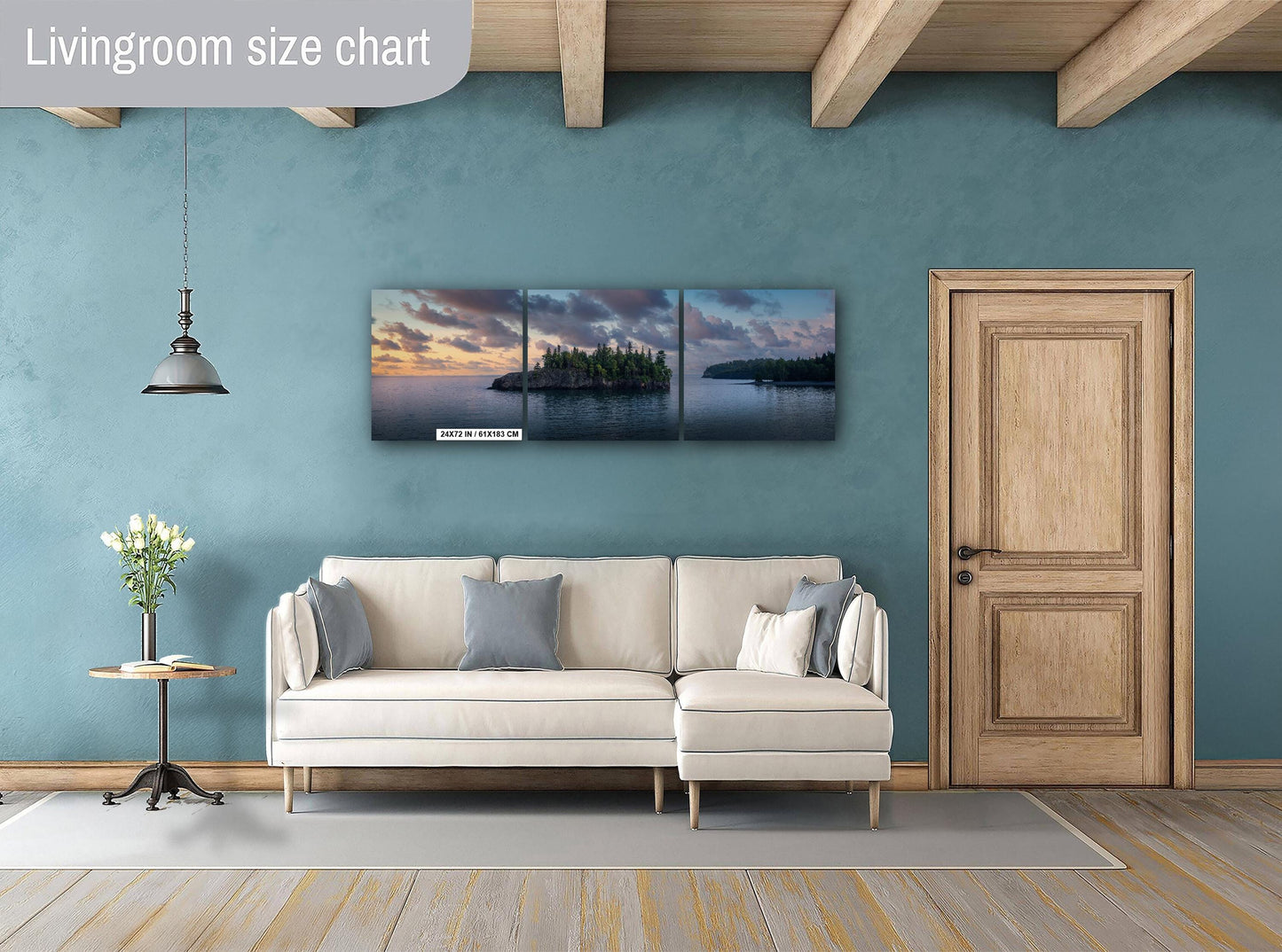 Minnesota’s Ellingson Island at Sunset off the North Shore Lake Superior Wall Art Print Aluminum/Acrylic/Metal/Canvas Photography Home Decor