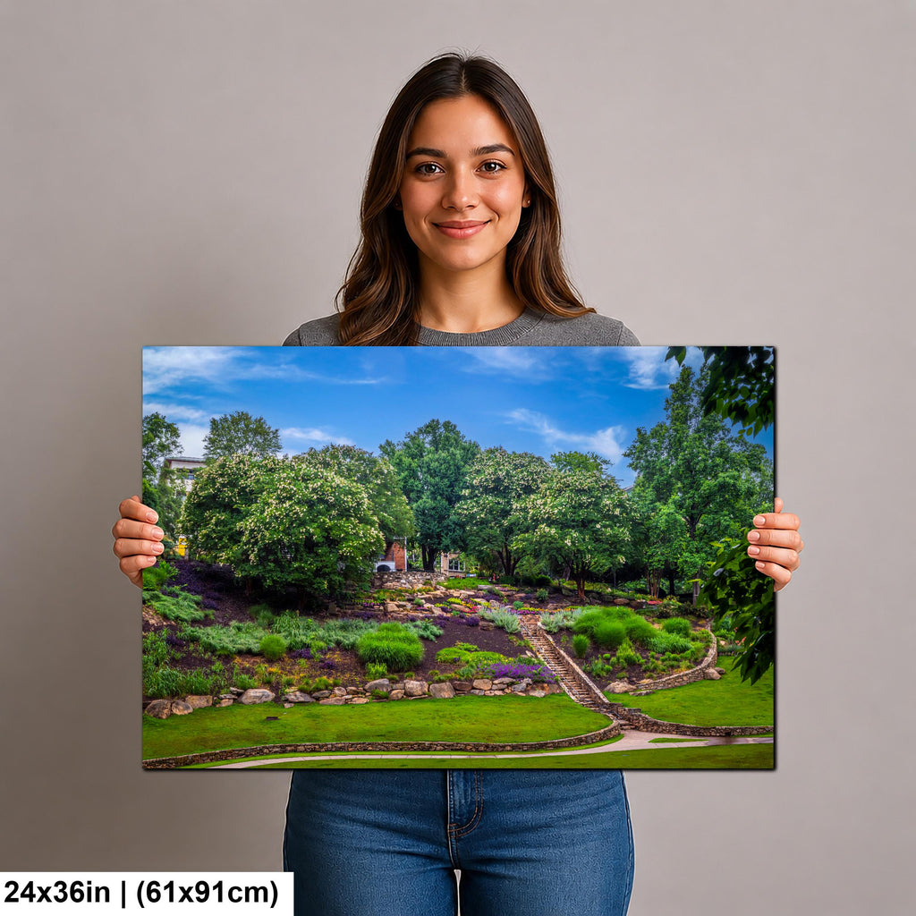 Terraced Gardens: Falls Park Greenville SC Landscape Photography Wall Art