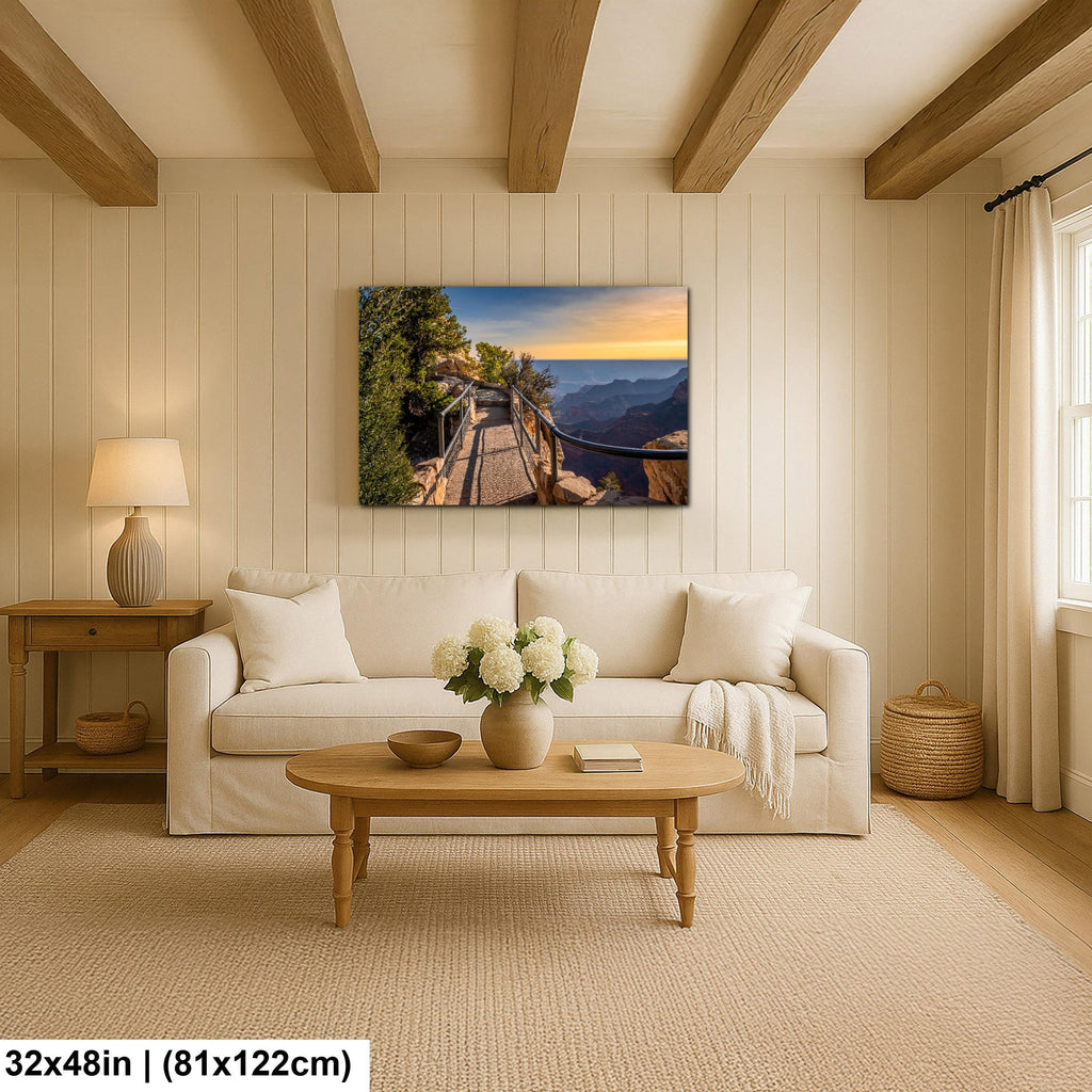 Grand Canyon North Rim Trail Overlook Sunset Arizona Photography Wall Art