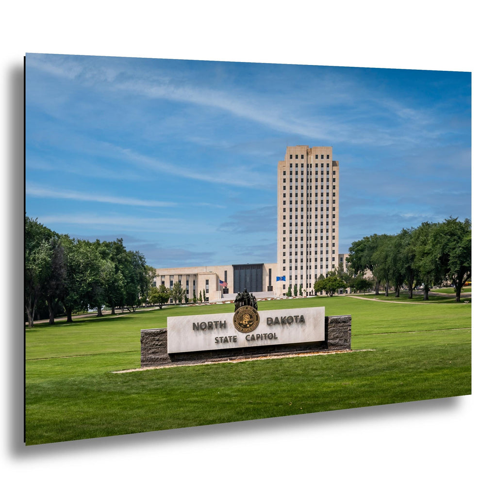 North Dakota State Capitol Tower, Bismarck Skyscraper Design Photography Wall Art