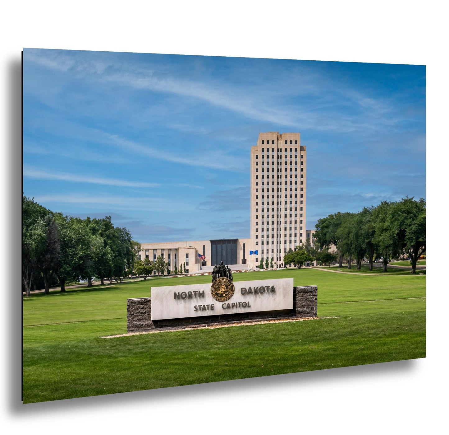 North Dakota State Capitol Tower, Bismarck Skyscraper Design Photography Wall Art
