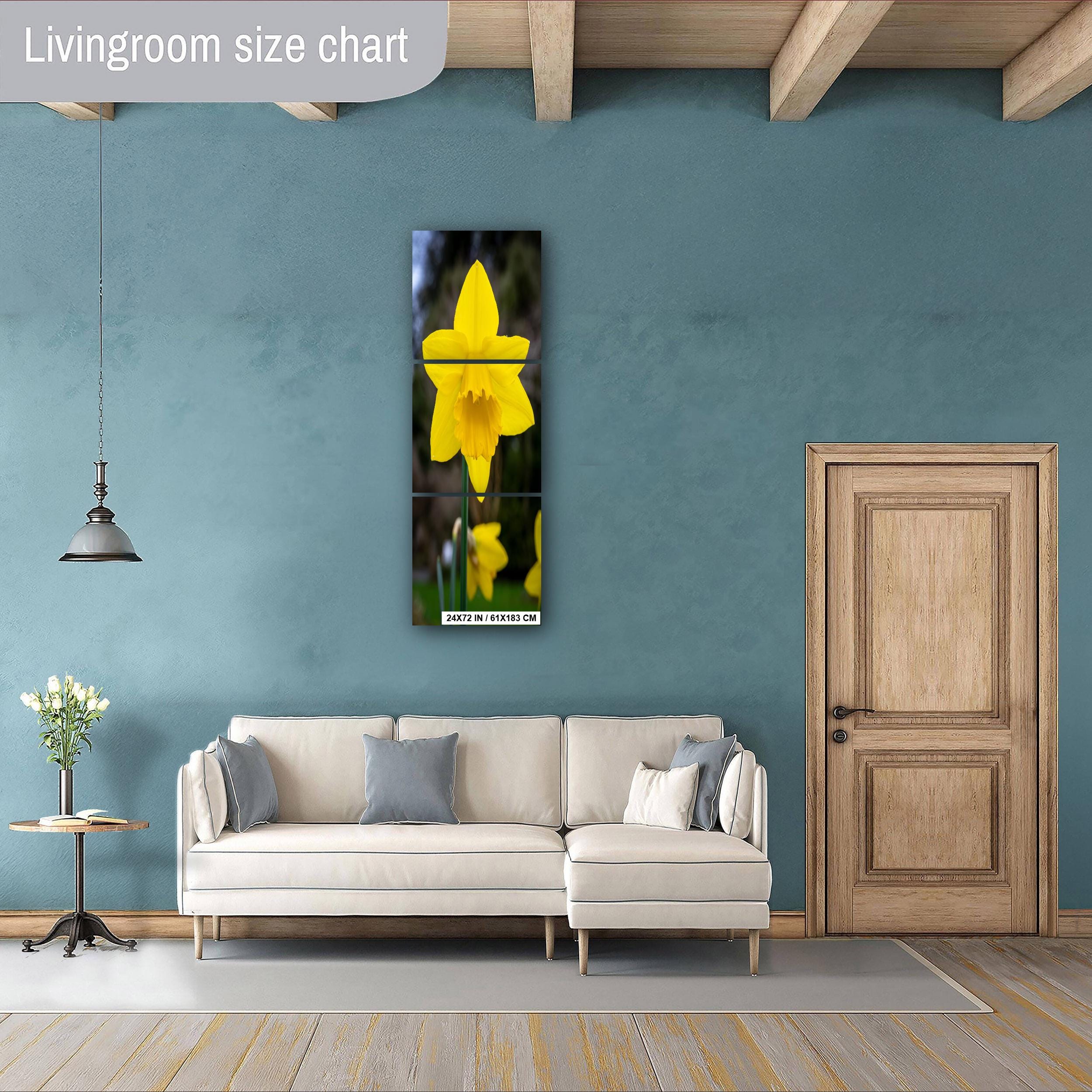 Seattle Washington Yellow Daffodil Spring Flower Bloom Wall Art Photography Print, Photo Botanical Nature Decor Aluminum/Metal/Canvas