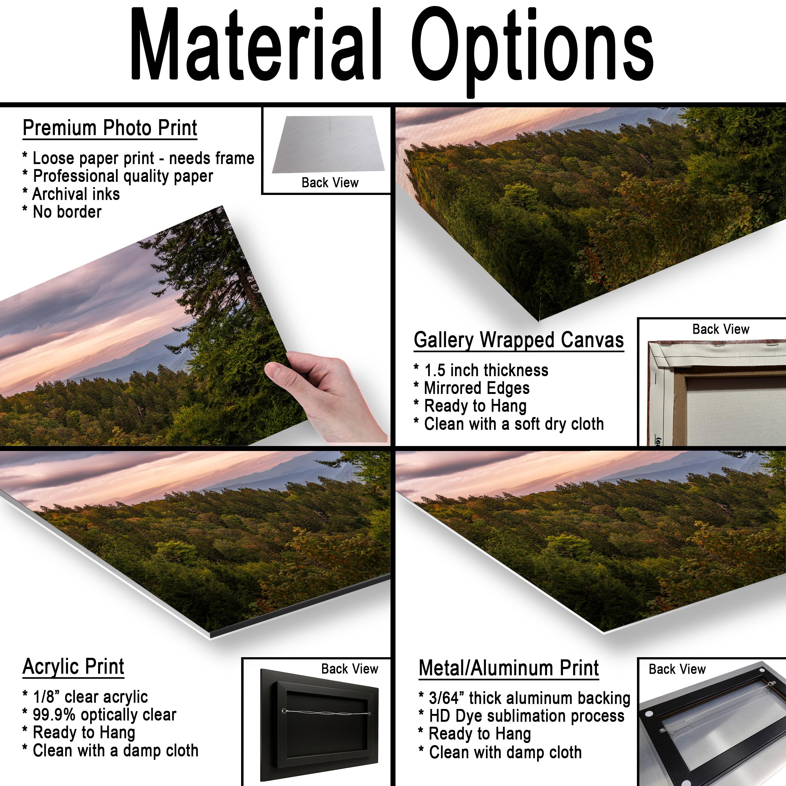 Evergreen Ridge: Great Smoky Mountains National Park TN NC Photo Wall Art