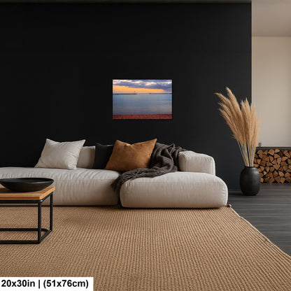 Grand Marais Harbor Lighthouse at Sunset Photography Print, Minnesota North Shore, Lake Superior Wall Art