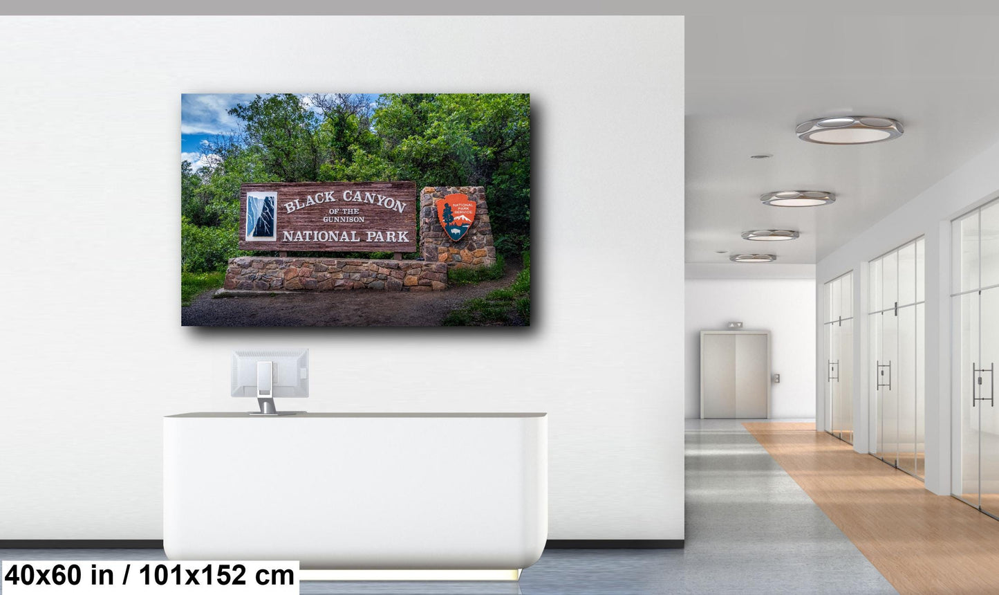Black Canyon of the Gunnison National Park Welcome Sign, Colorado Print Wall Art Southwestern Photography Aluminum/Acrylic/Metal/Canvas