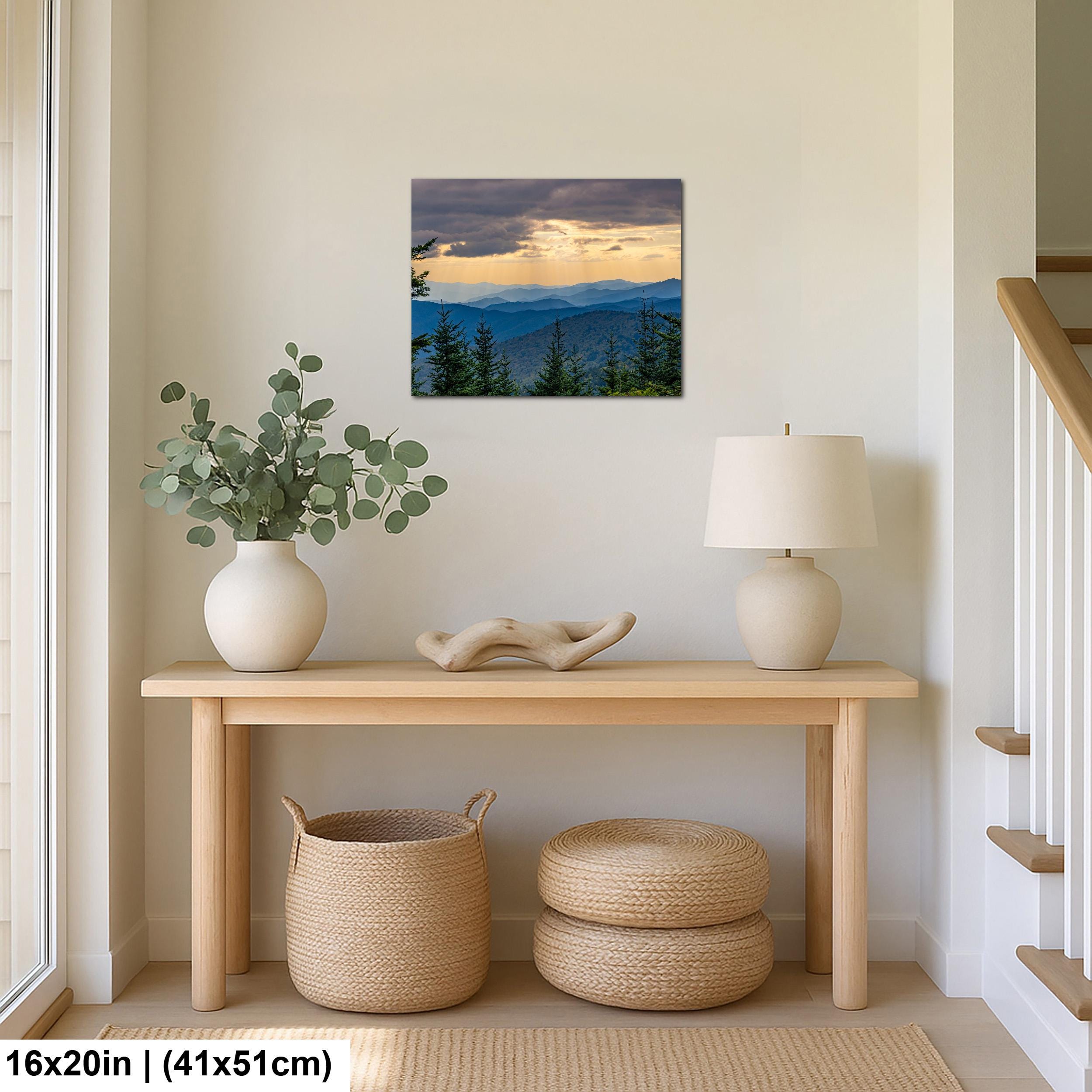 Smoky Horizon: Mountain View Great Smoky Mountains Tennessee Photo Wall Art
