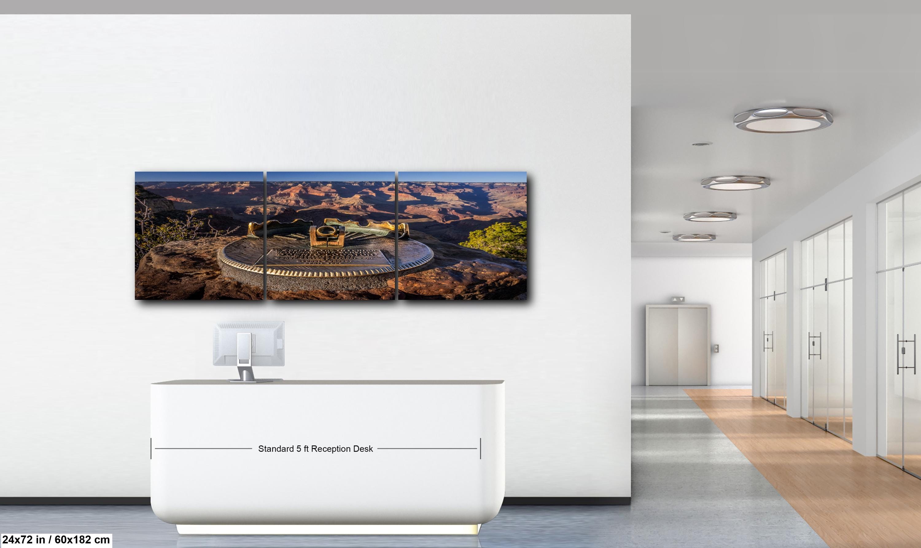 Grand Canyon Scenic Locator Print – National Park Arizona Photography Wall Art