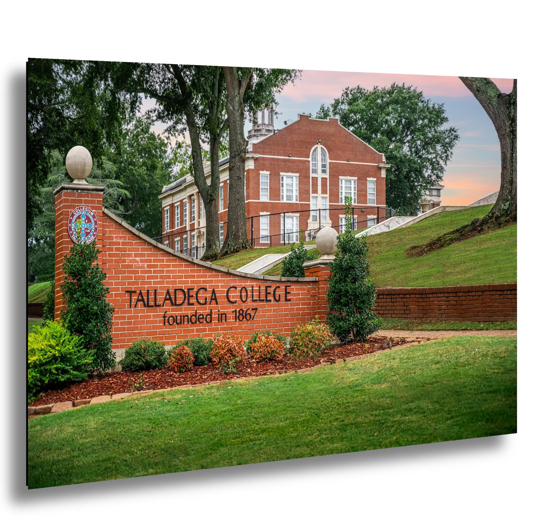 Talladega College HBCU Entrance, Alabama, Photography Print, Historic Campus Architecture, Southern Heritage Wall Décor