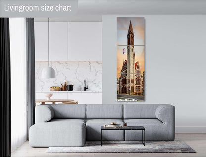 Beneath the Clock Tower: Albany City Hall, New York Print Wall Art Photography Architecture Portrait Aluminum/Acrylic/Metal/Canvas