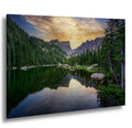 Rocky Mountain National Park Dream Lake Reflection Wall Art Photography Print, Colorado Alpine Sunrise Landscape Travel Print, Office Decor