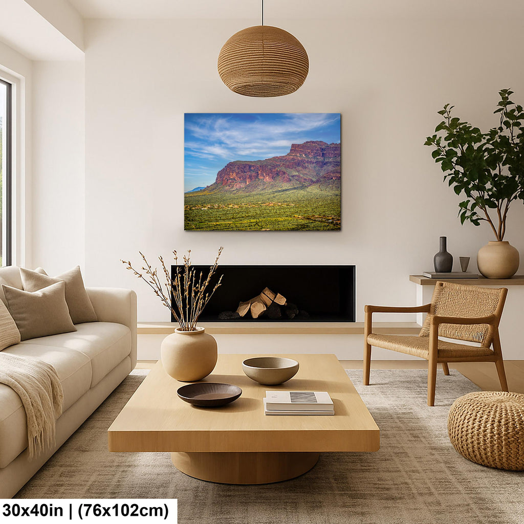 Superstition Mountains Landscape, Apache Junction Arizona, Photography Print Wall Art