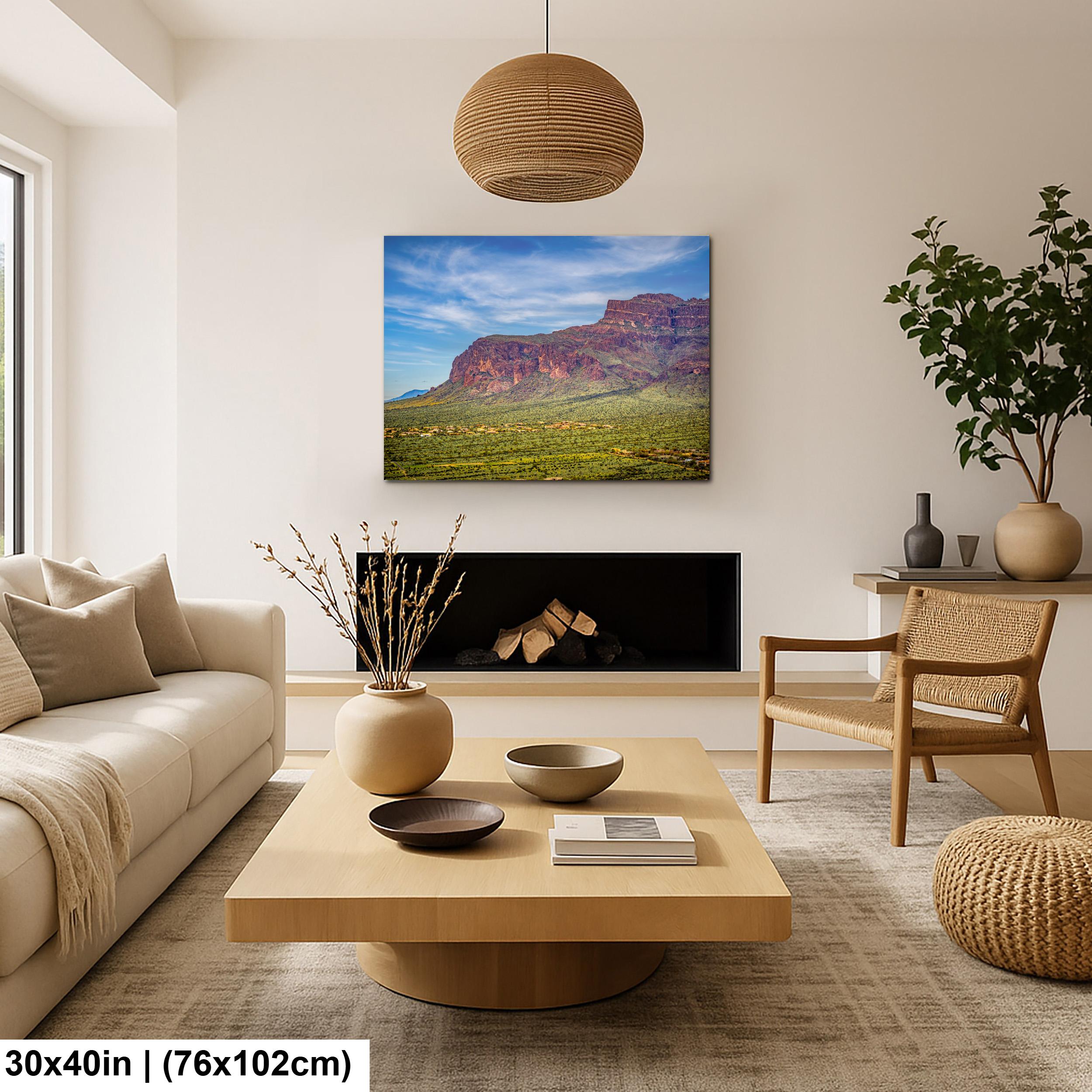 Superstition Mountains Landscape, Apache Junction Arizona, Photography Print Wall Art