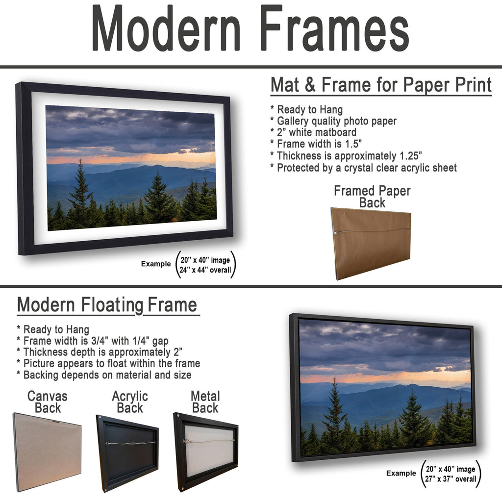 Storm Break: Mountain View Great Smoky Mountains Tennessee Photo Wall Art