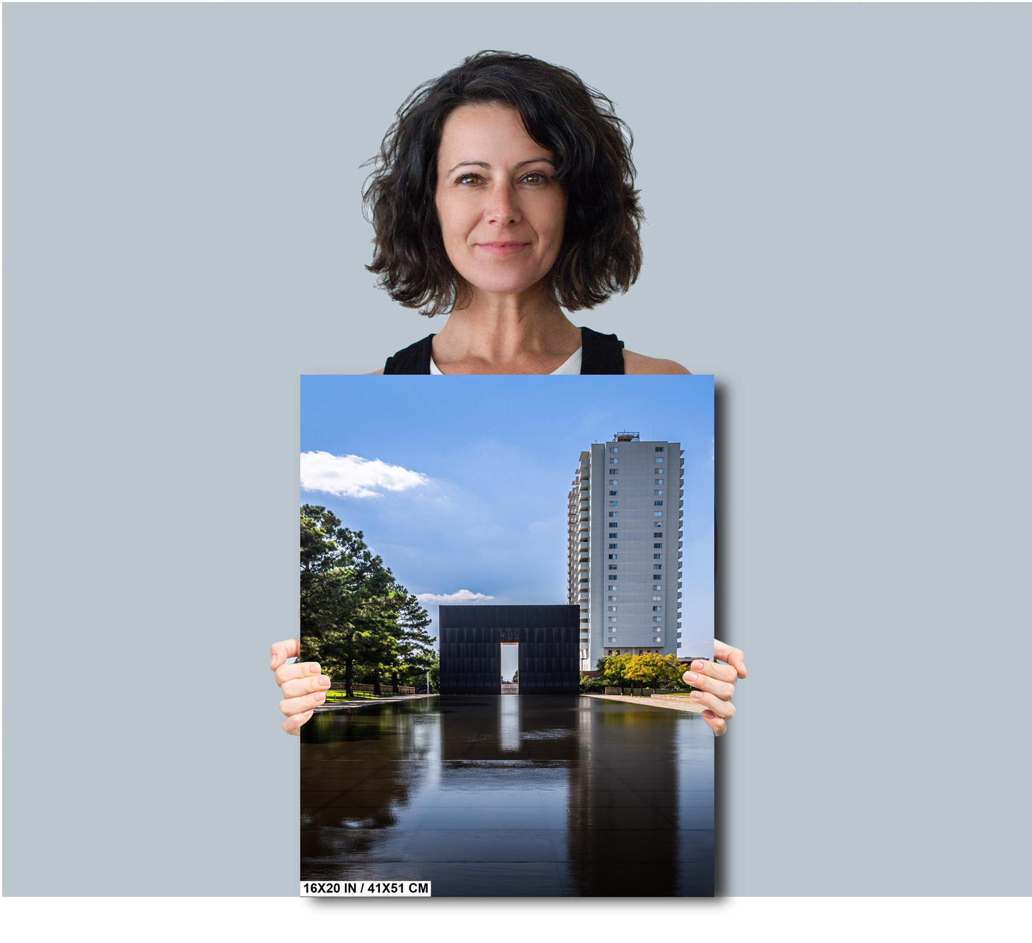 Oklahoma City Memorial Print: Reflection Pool Wall Art