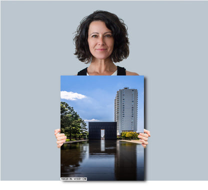 Oklahoma City Memorial Print: Reflection Pool Wall Art