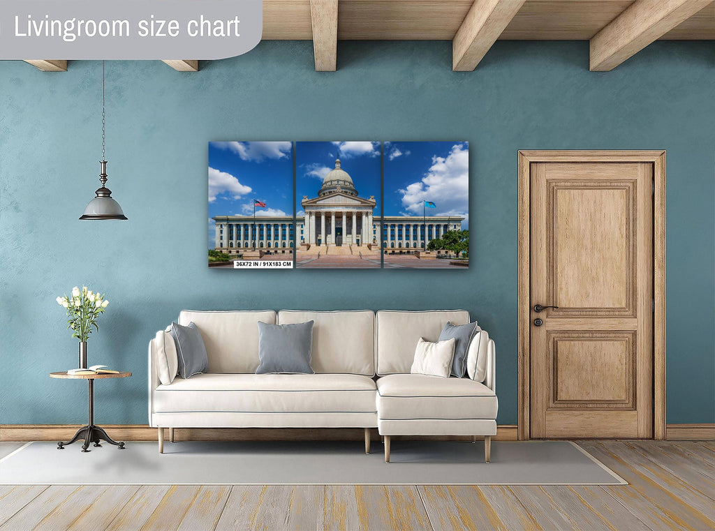 Oklahoma State Capitol Dome Print: Oklahoma City Architecture Photography