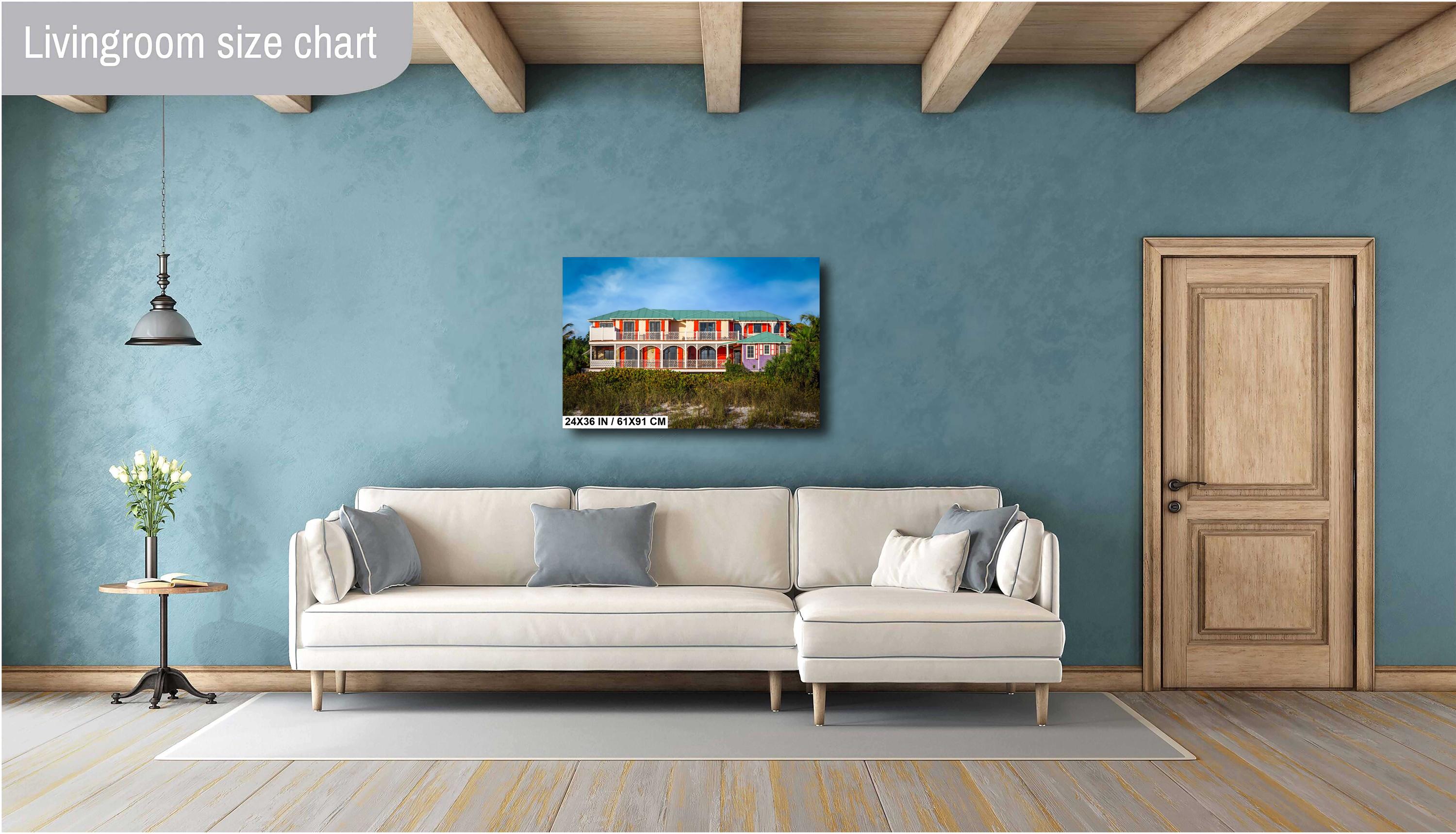 Ana Maria Island Seaside Resort: Beach House Print Wall Art Florida Photography Tropical Interior Aluminum/Acrylic/Metal/Canvas Hanging