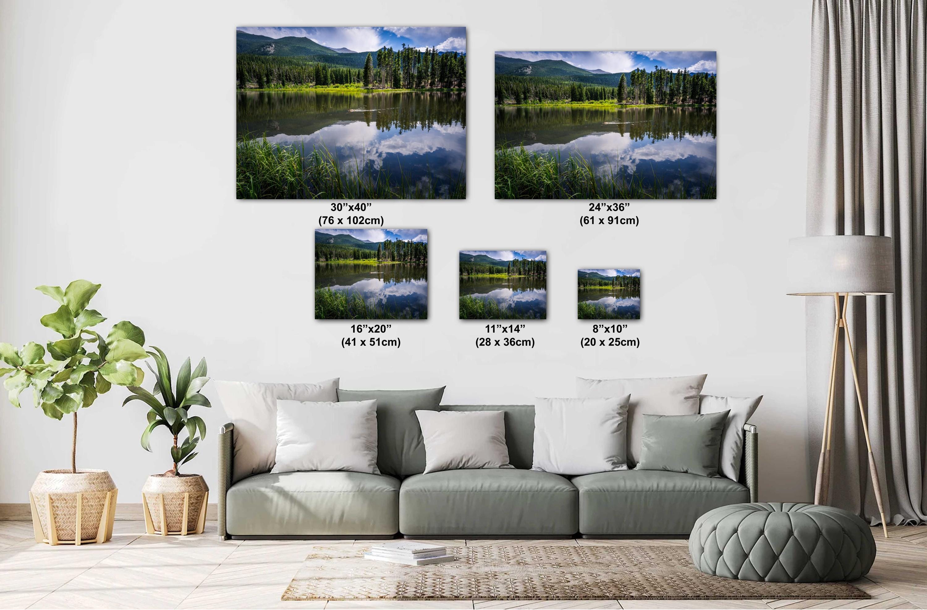 Rocky Mountain National Park Print: Colorado Lake Reflection Photography