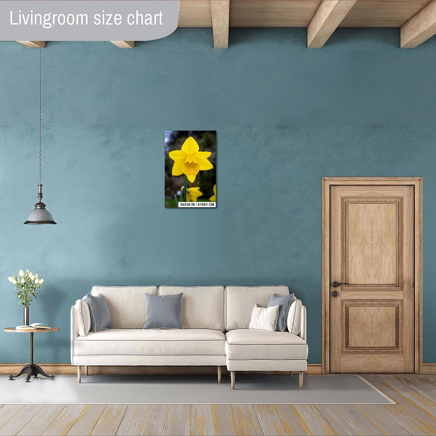 Seattle Washington Yellow Daffodil Spring Flower Bloom Wall Art Photography Print, Photo Botanical Nature Decor Aluminum/Metal/Canvas