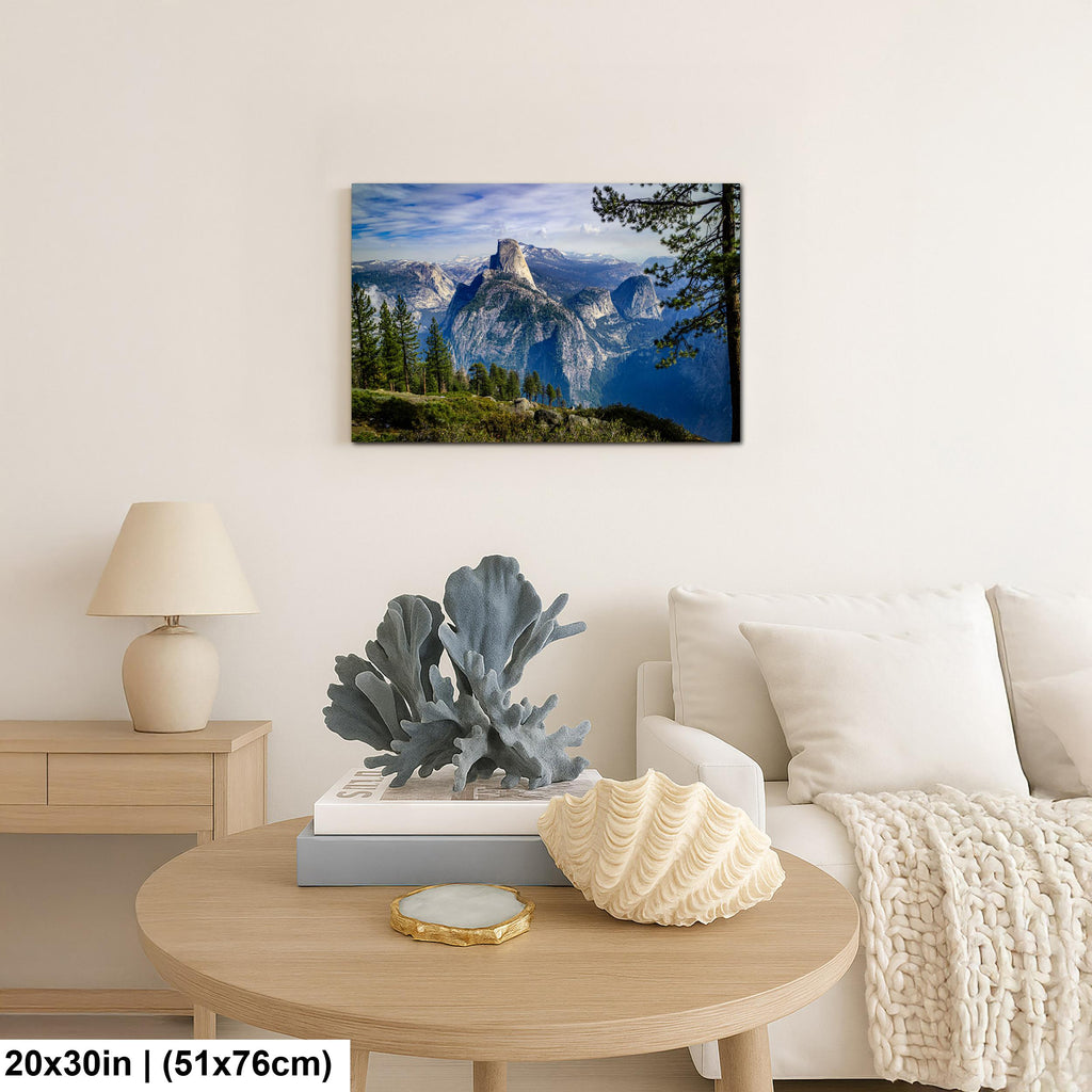 Half Dome from Glacier Point Yosemite National Park California Photography Print Mountain Landscape Wall Art