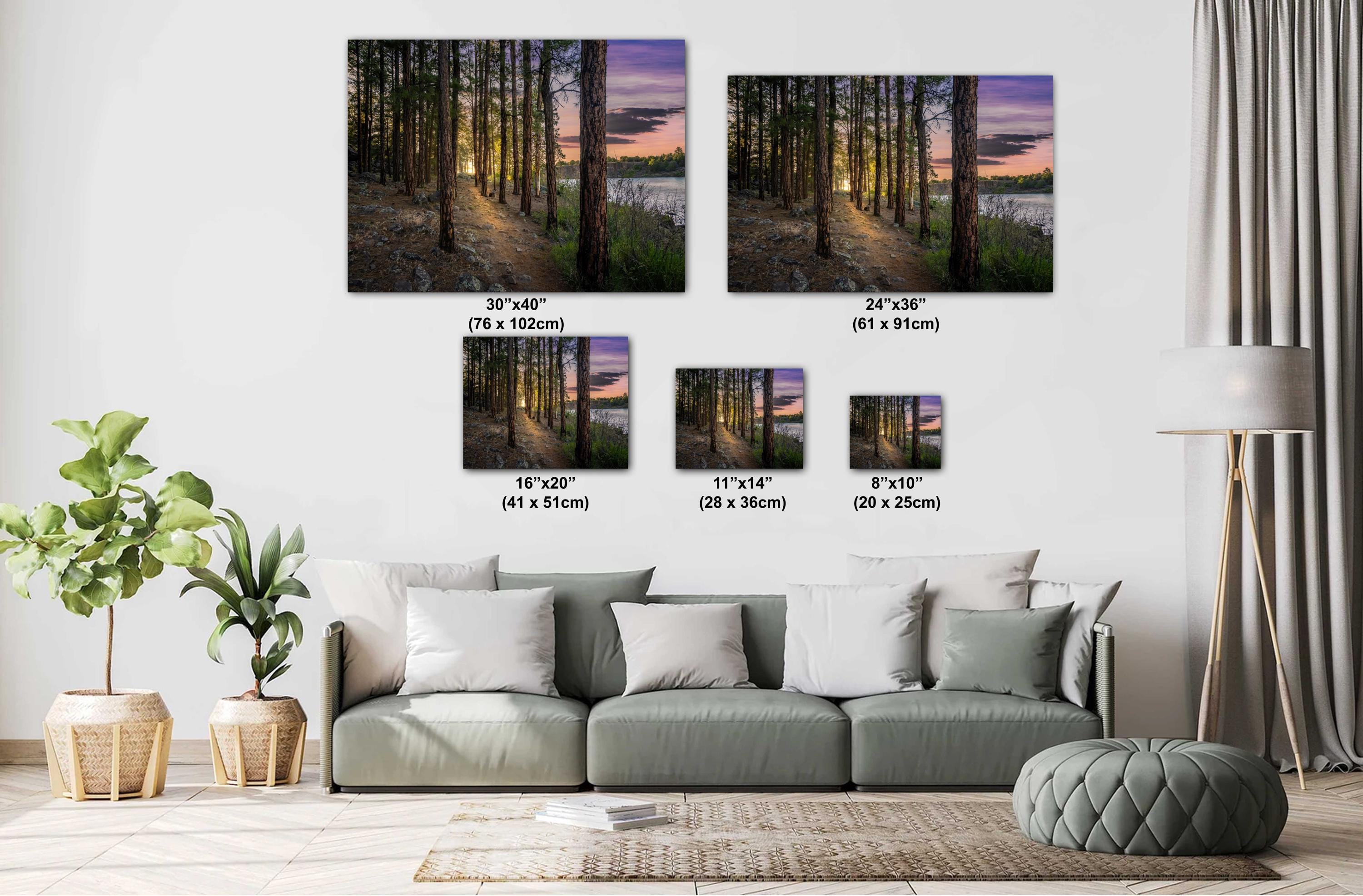 Show Low Lake Arizona: Tranquil Lakeside Pines Photography Wall Art