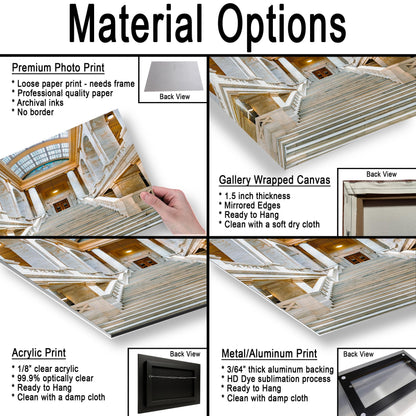 Arkansas State Capitol Marble Staircase, Little Rock Arkansas, Photography Wall Art