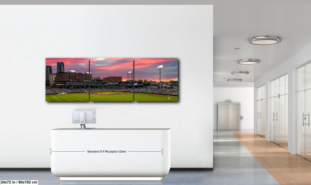 St. Paul Saints Baseball Stadium at Sunset, St. Paul Minnesota Photography Print