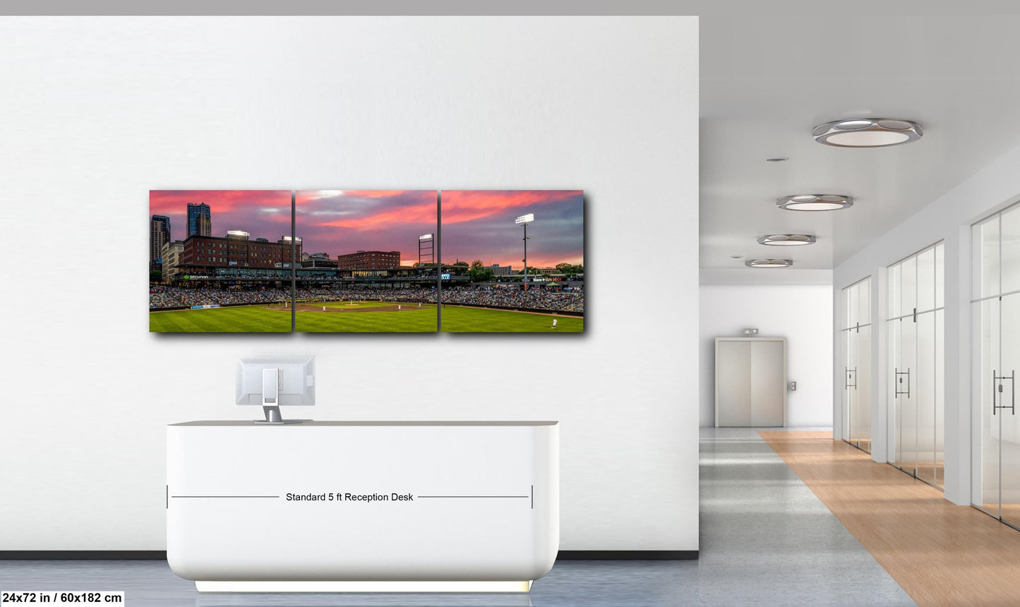 St. Paul Saints Baseball Stadium at Sunset, St. Paul Minnesota Photography Print