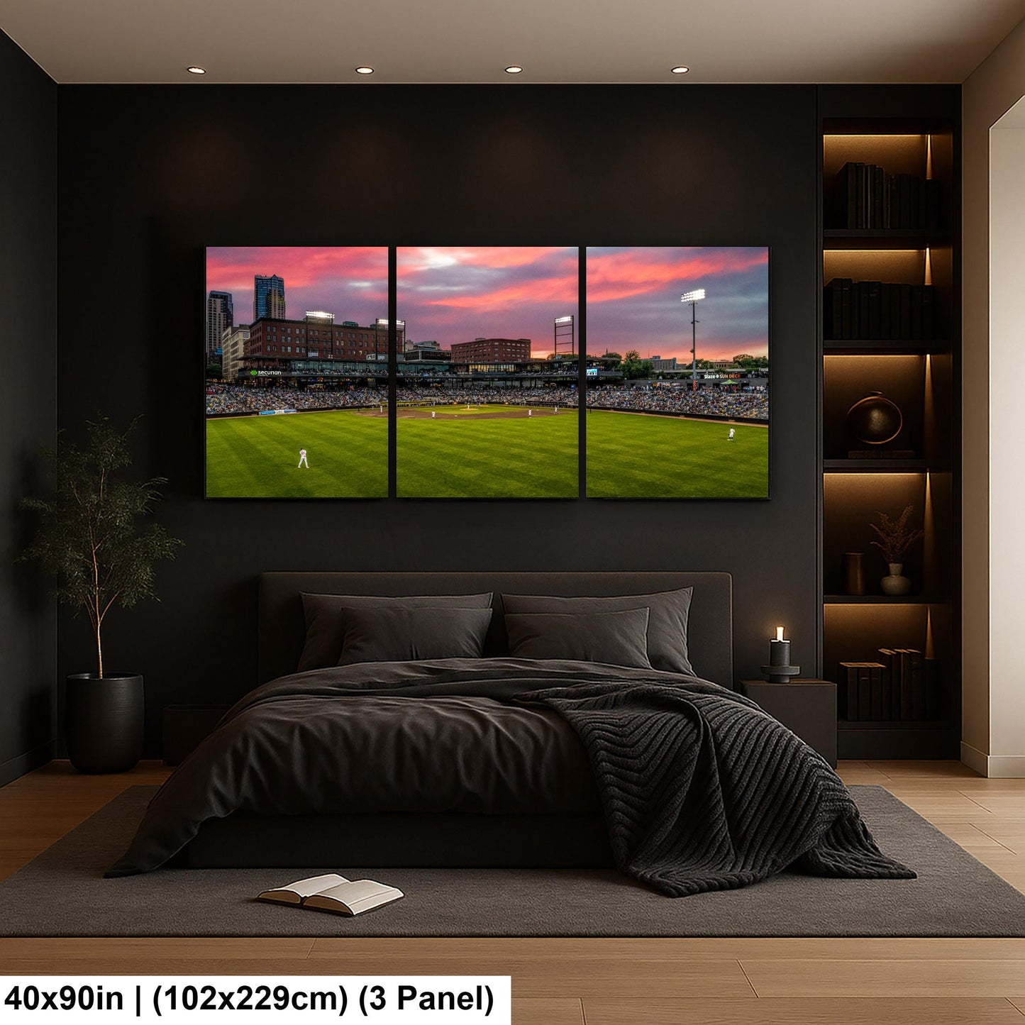 St. Paul Saints Baseball Stadium at Sunset, St. Paul Minnesota Photography Print