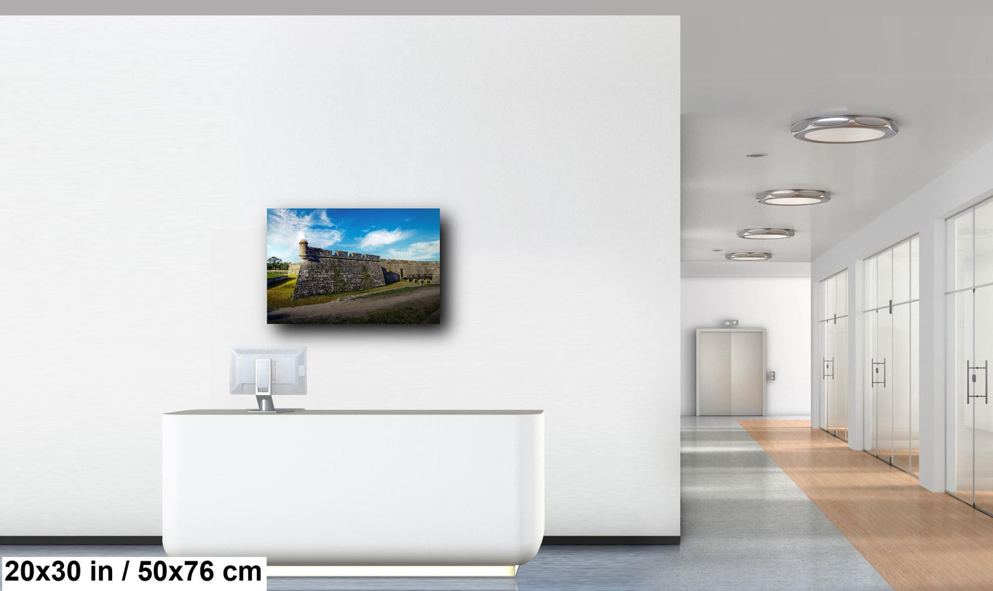 St Augustine's Historic Castillo de San Marcos, 1695 Spanish Fortress Florida National Monument Wall Art Print Aluminum/Acrylic/Metal/Canvas