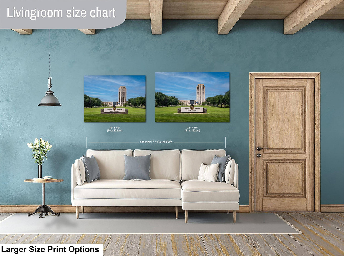 North Dakota State Capitol Tower, Bismarck Skyscraper Design Photography Wall Art