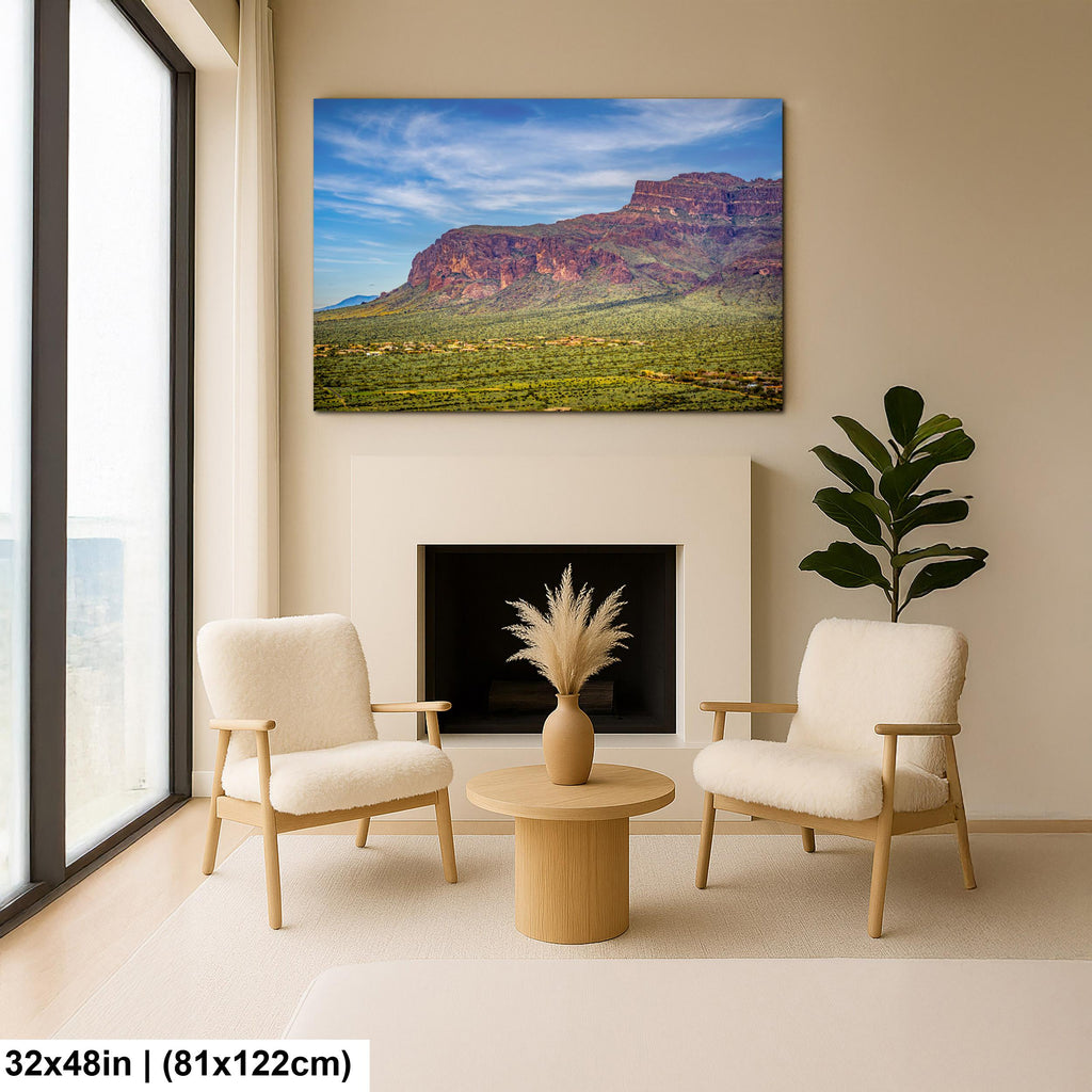 Superstition Mountains Landscape, Apache Junction Arizona, Photography Print Wall Art