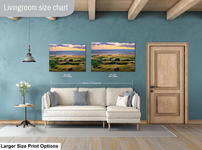 Badlands National Park, Rolling Hills Landscape, NaturePhotography Wall Art