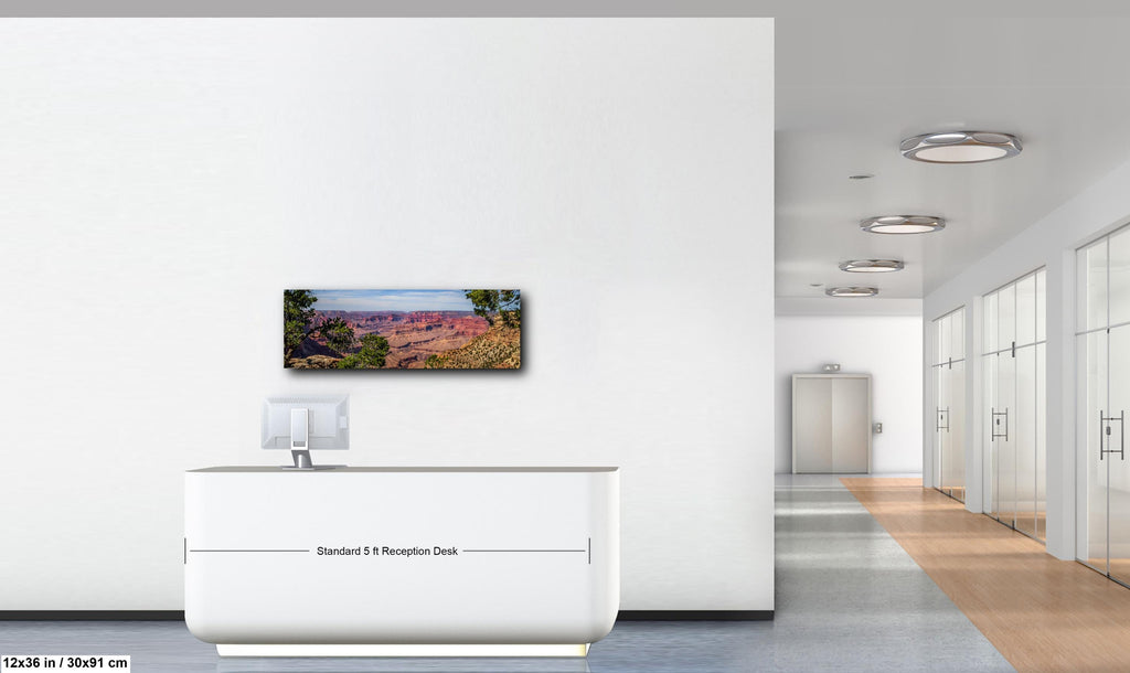Grand Canyon South Rim Overlook Photography Print, Arizona National Park Wall Art, Desert Landscape Decor