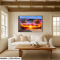 Tucson Mural - Surreal Desert Mural With Floating Cactus Balloons, Photography Print Wall Art