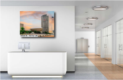 A Curve of Innovation: The Egg at Empire State Plaza Albany, New York Print Wall Art Architecture Photography Aluminum/Acrylic/Metal/Canvas