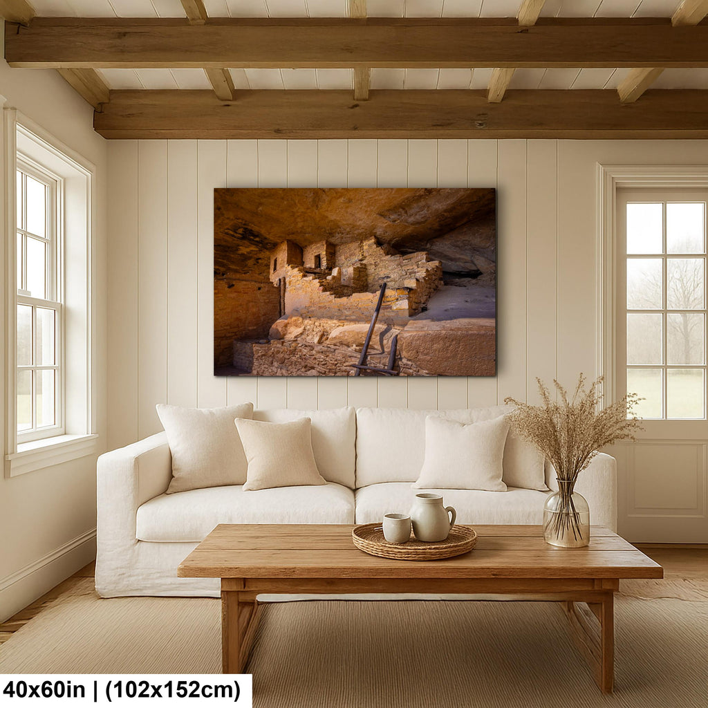 Ancient Cliff Dwelling at Mesa Verde National Park, Cortez Colorado Photography Print