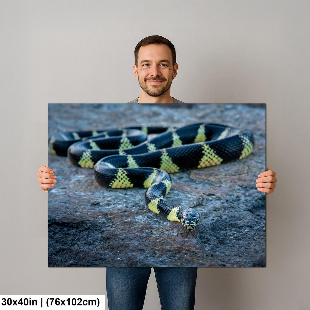 California Kingsnake Print – Desert Snake Art | Wildlife Snake Photo Wall Decor