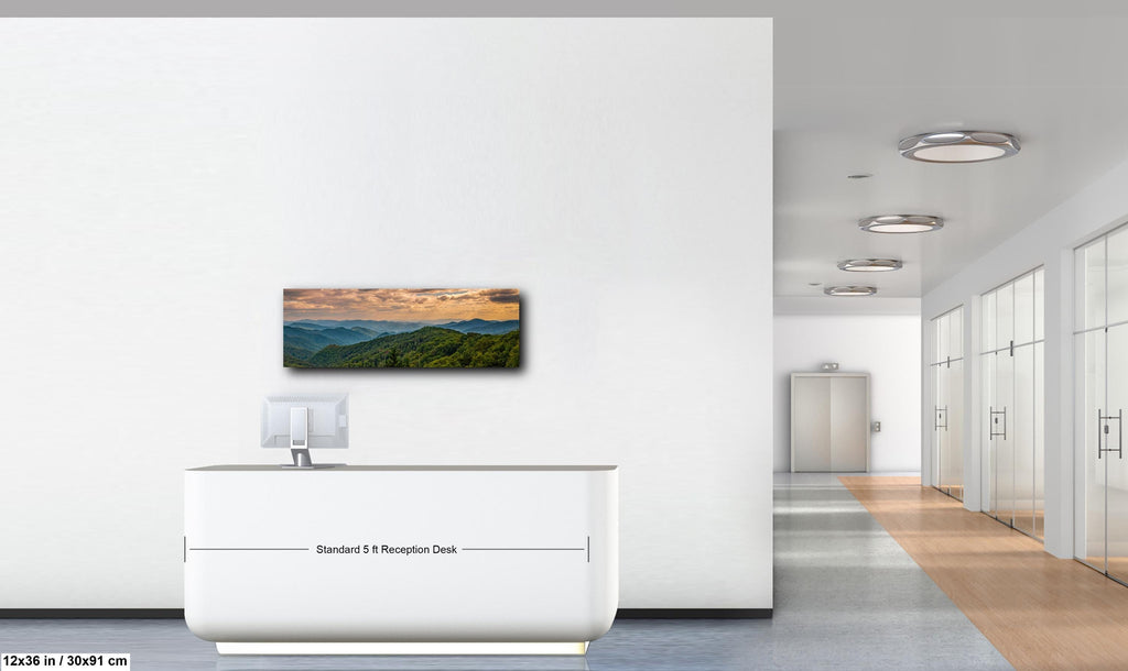 Distant Highlands: Great Smoky Mountains Tennessee Landscape Photo Wall Art