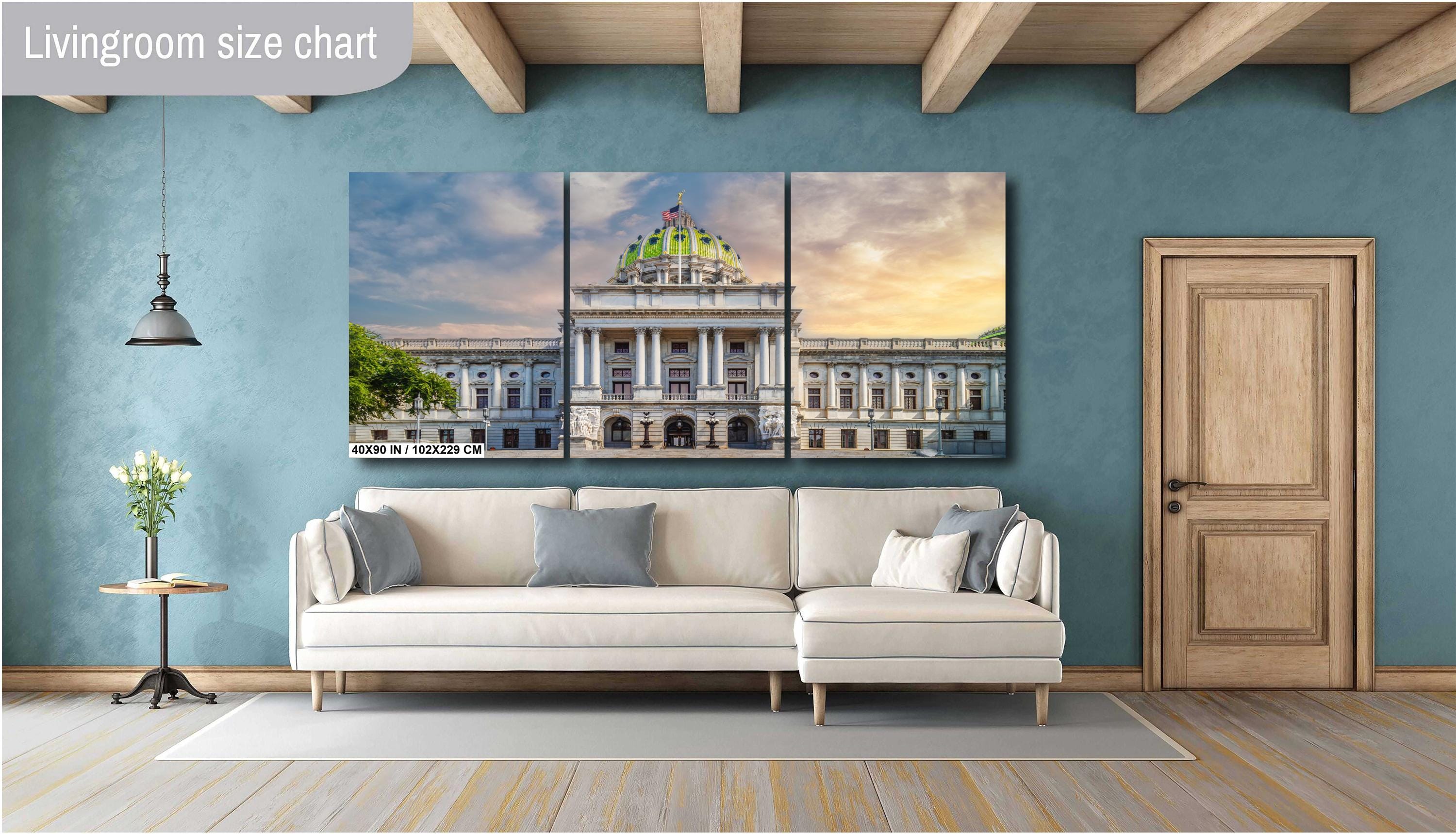 Pennsylvania State Capitol Building Print: Historic Harrisburg Architecture